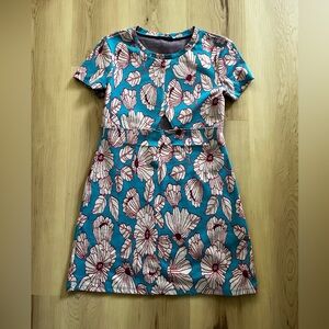 ZARA Floral Blue and White Kids Dress Size M